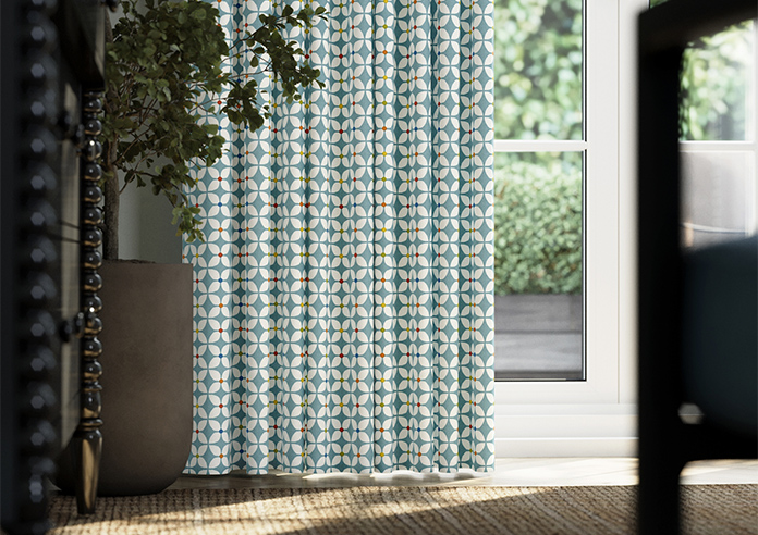 Zap, Azure - Made to Measure Curtains - Image 5
